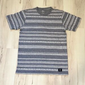 Stussy Gray and White Patterned Men's Tee